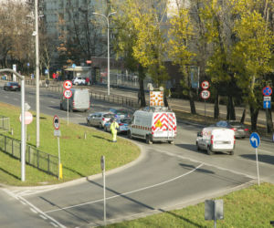 Kolizja na Mokotowie