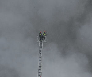 Warszawa Annopol: Pożar na Białołęce