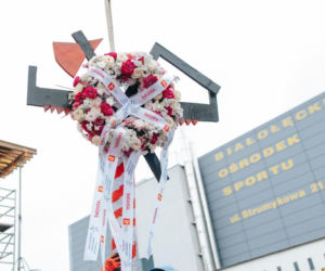 „Wiecha” na budowie Hali Sportowej Białołęckiego Ośrodka Sportu