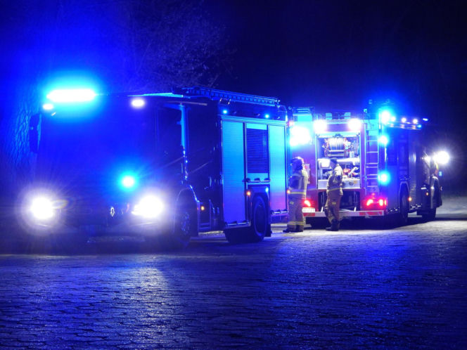 Pożar dzikiego wysypiska na Targówku