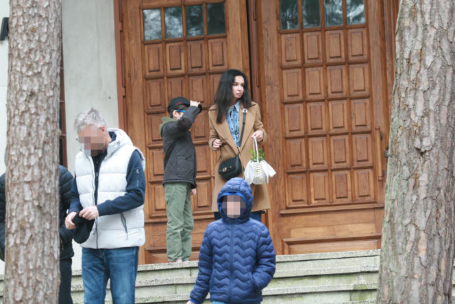 Marta Kaczyńska ze święconką