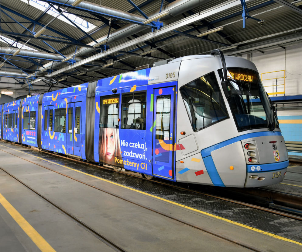 Wrocławski tramwaj będzie promował telefon zaufania dla dzieci