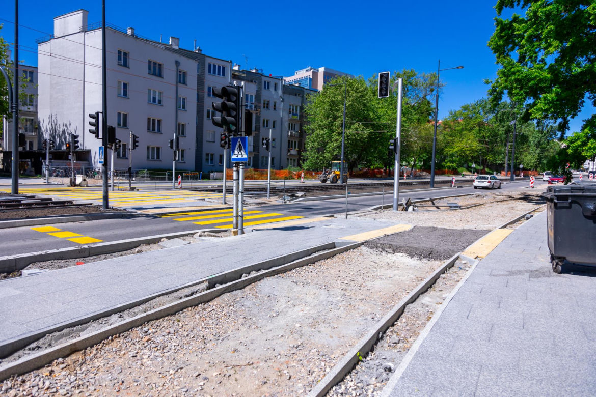 Tramwaj na Gagarina w Warszawie
