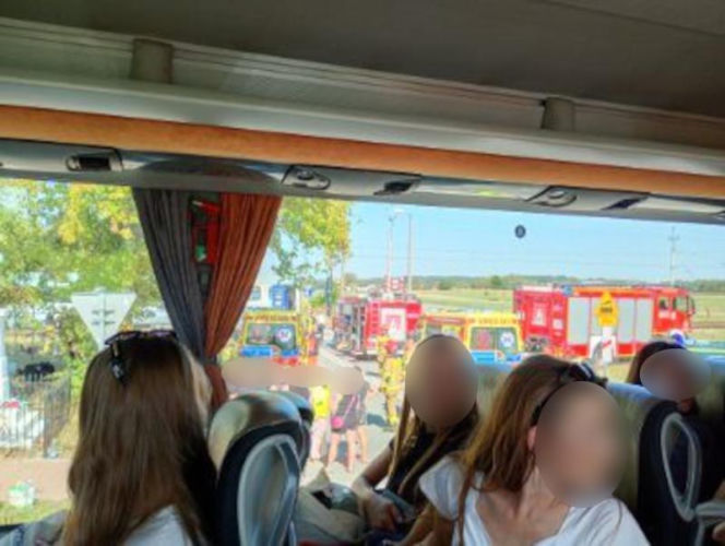 Wypadek na przejeździe kolejowym w Sokolnikach Suchych