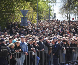 Ból, rozpacz, łzy. Poruszające sceny na pogrzebie Łukasza Litewki