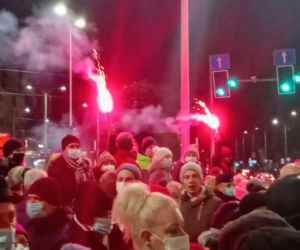 Protest Wolne media w Szczecinie