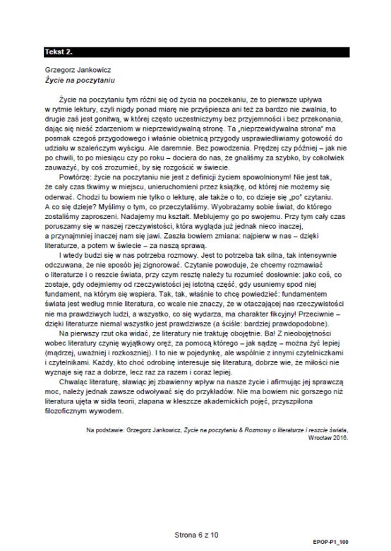 Matura 2022 - język polski [ARKUSZ CKE]