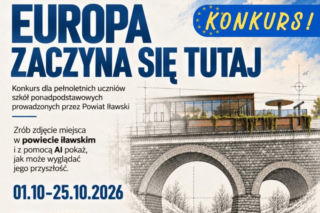 Zaprojektuj przyszłość powiatu iławskiego z AI. Konkurs dla młodzieży Europa Zaczyna Się Tutaj