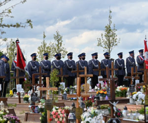 Pogrzeb policjanta, który zginął w wyniku wypadku w Gdyni