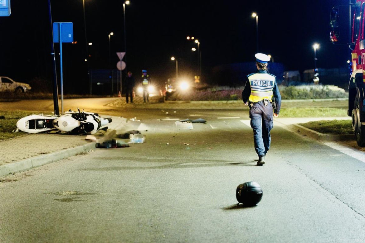 Wypadek motocyklisty w Rudzie Śląskiej