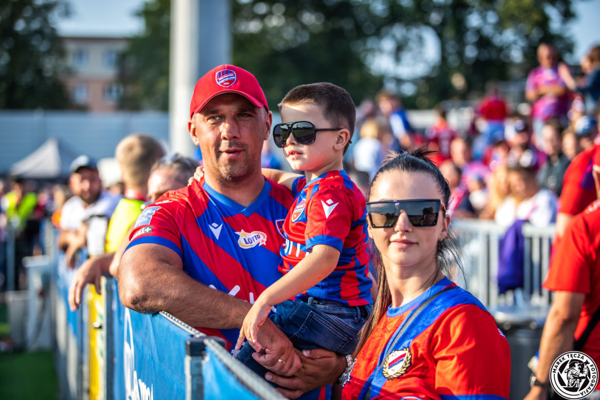 Kibice podczas meczu Raków Częstochowa - Jagiellonia Białystok 