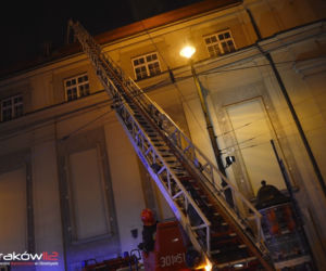 Groźny pożar w budynku Filharmonii Krakowskiej