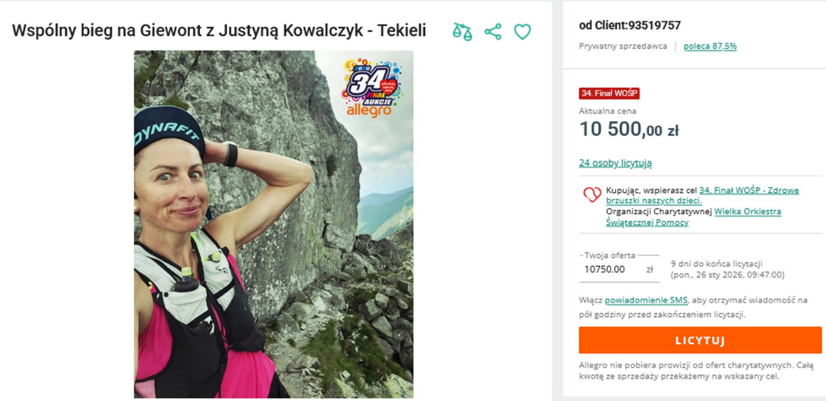Sportowcy wspierają WOŚP