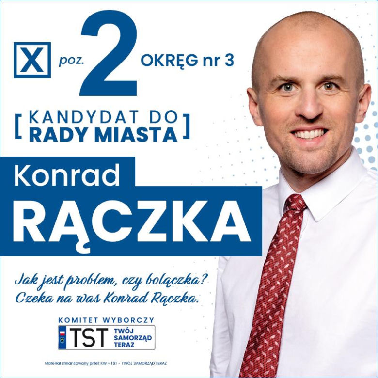 RĄCZKA Konrad Kandydat do Rady Miejskiej w Starachowicach