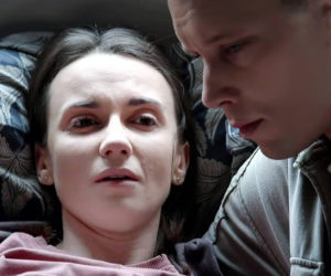 Pierwsza miłość, odcinek 4266. Melka (Ewa Jakubowicz), Piotrek (Michał Mikołajczak)