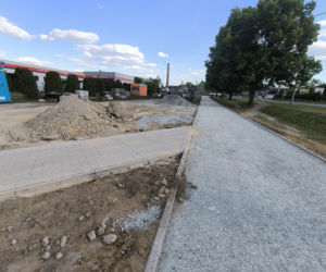 Budowa ścieżki rowerowej na leszczyńskim Gronowie