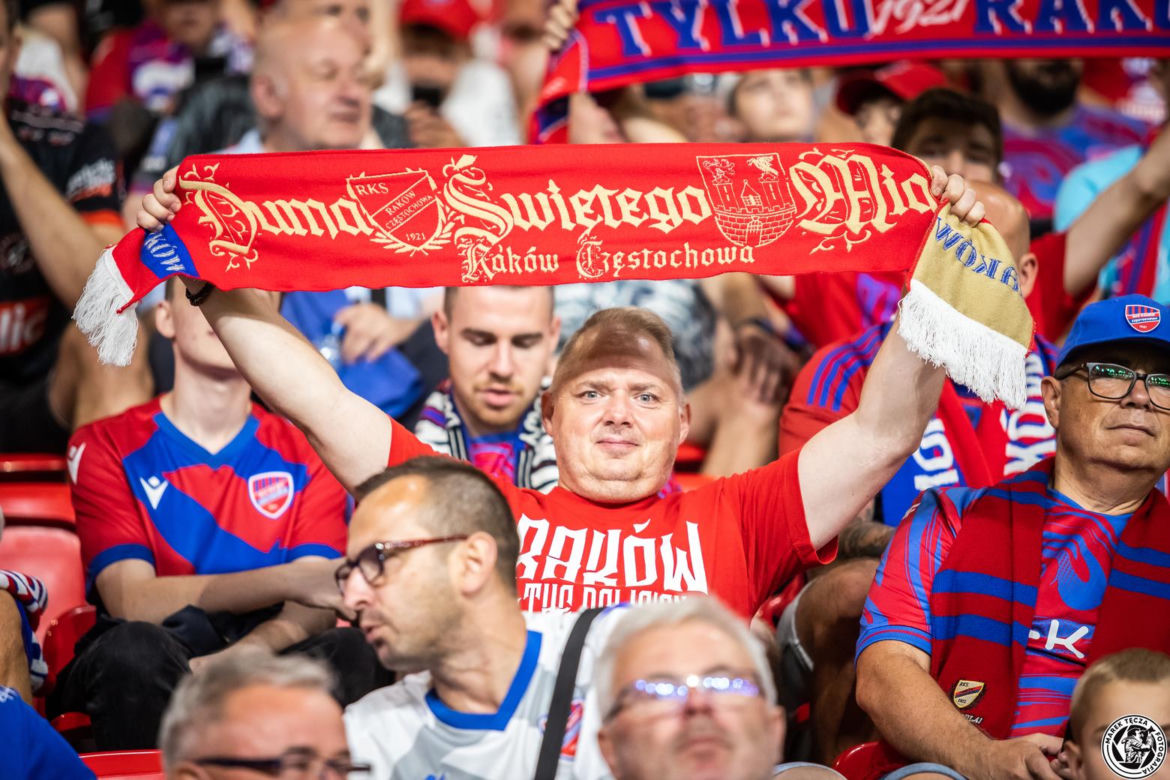 Raków Częstochowa - FC Kopenhaga Zdjęcia kibiców