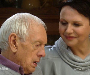 M jak miłość odc. 1069. Lucjan Mostowiak (Witold Pyrkosz), Marysia (Małgorzata Pieńkowska)