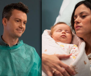 M jak miłość odc. 1915. Kasia (Paulina Lasota), Jakub Karski (Krzysztof Kwiatkowski), ich córka Zosia