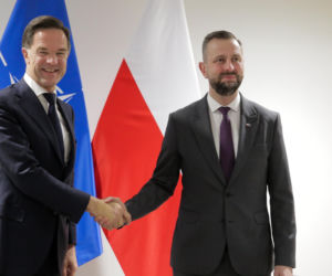 Szef NATO na mazurskim poligonie. Mark Rutte ostrzegł Putina: „Jesteśmy zjednoczeni i gotowi