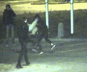 Atak zarejestrowany przez monitoring