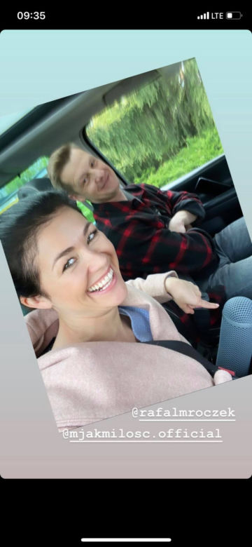 Na planie M jak miłość. Katarzyna Cichopek, Rafał Mroczek