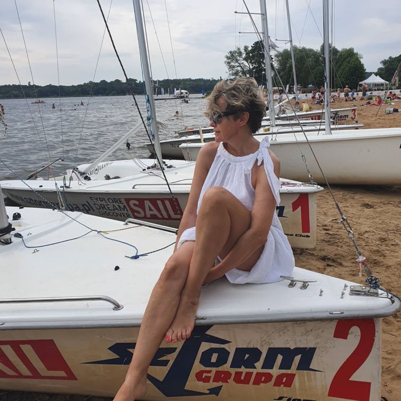 55-letnia Aleksandra Konieczna pokazała pupę!