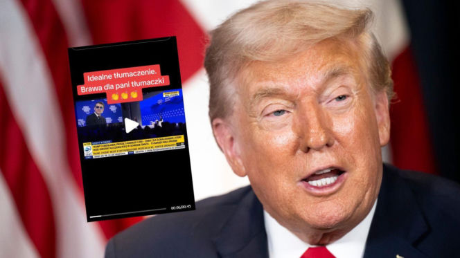 Tłumaczka  skradła show Trumpowi w Davos! Internauci zachwyceni stylem tłumaczenia