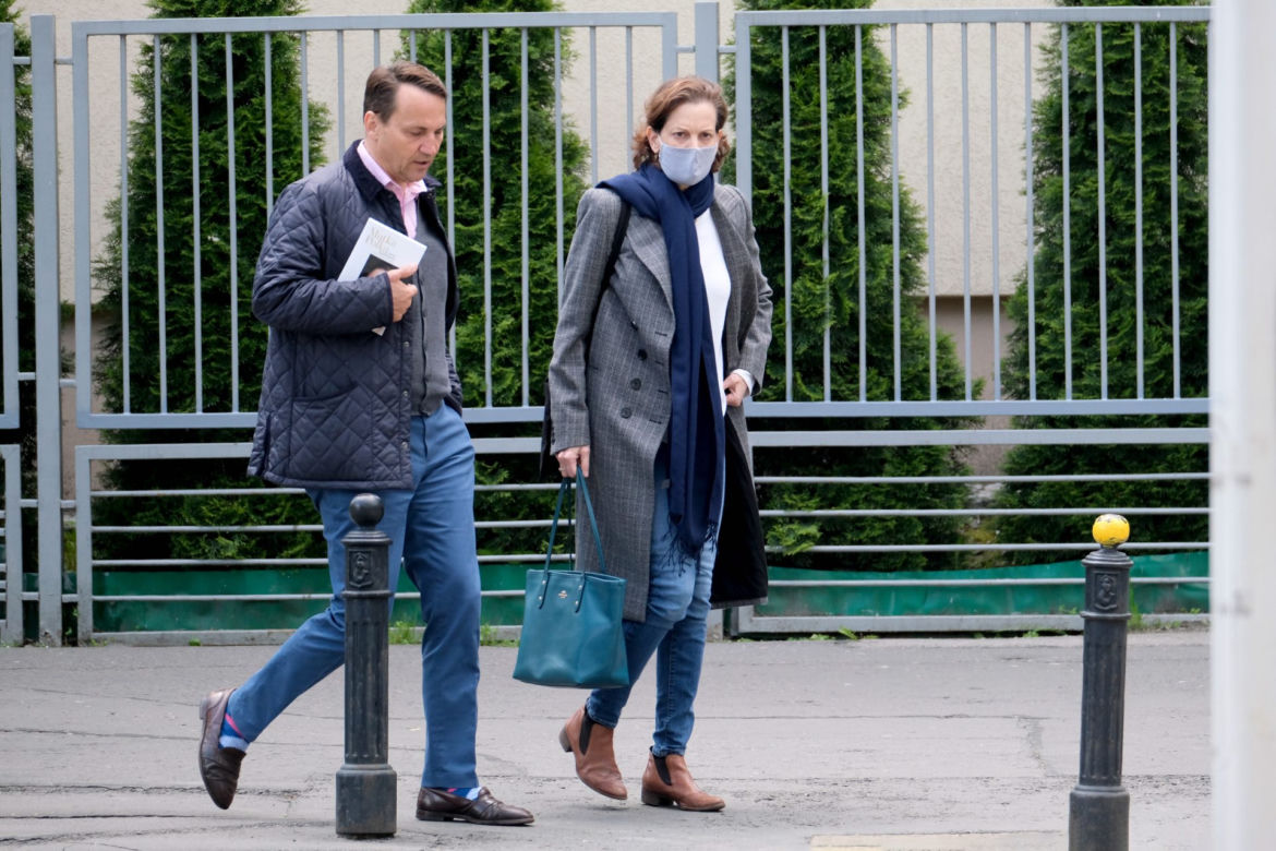 Radosław Sikorski z żoną Anną Applebaum