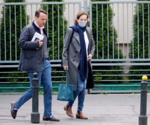 Radosław Sikorski z żoną Anną Applebaum