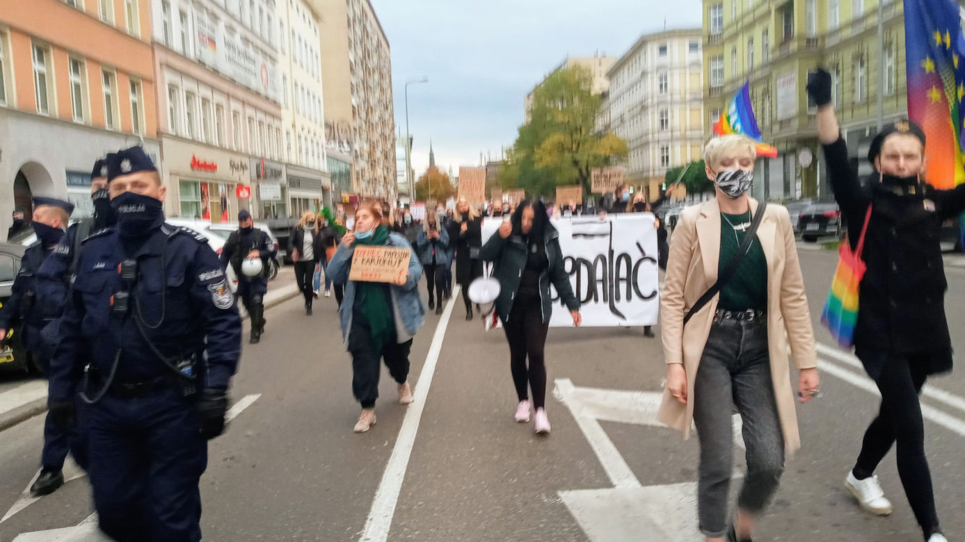 Protest kobiet w Szczecinie 27.10.2020