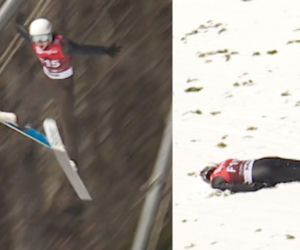 Puchar Świata w Planicy: Przerażający upadek na treningu. Szokujące sceny