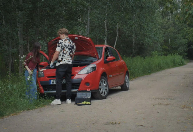 M jak miłość, odcinek 1894. Basia (Karina Woźniak), Kacper (Bartosz Ziewiec)