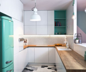 Płytki kuchenne - heksagon
