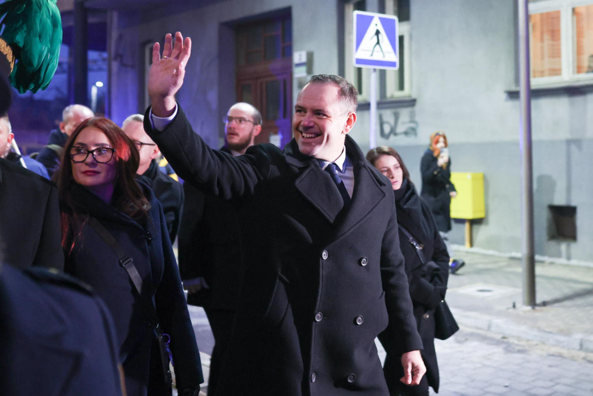 Nawrocki z rodziną na zakupach świątecznych