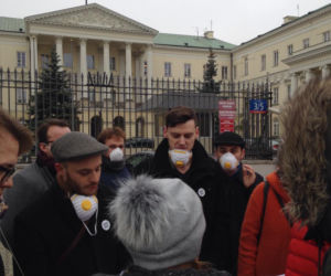 Spotkanie przed UM Warszawa