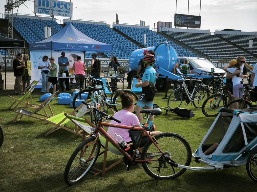 Rowerowa stolica Polski na stadionie 