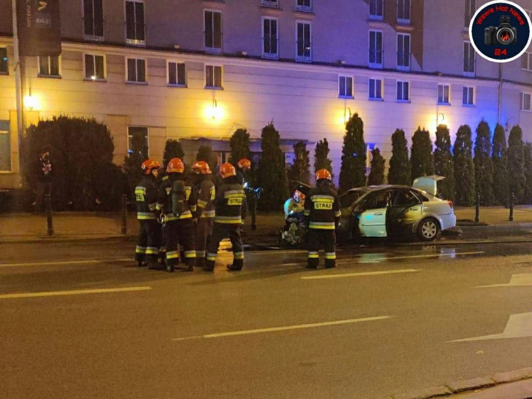 Uber spalił się na ulicy
