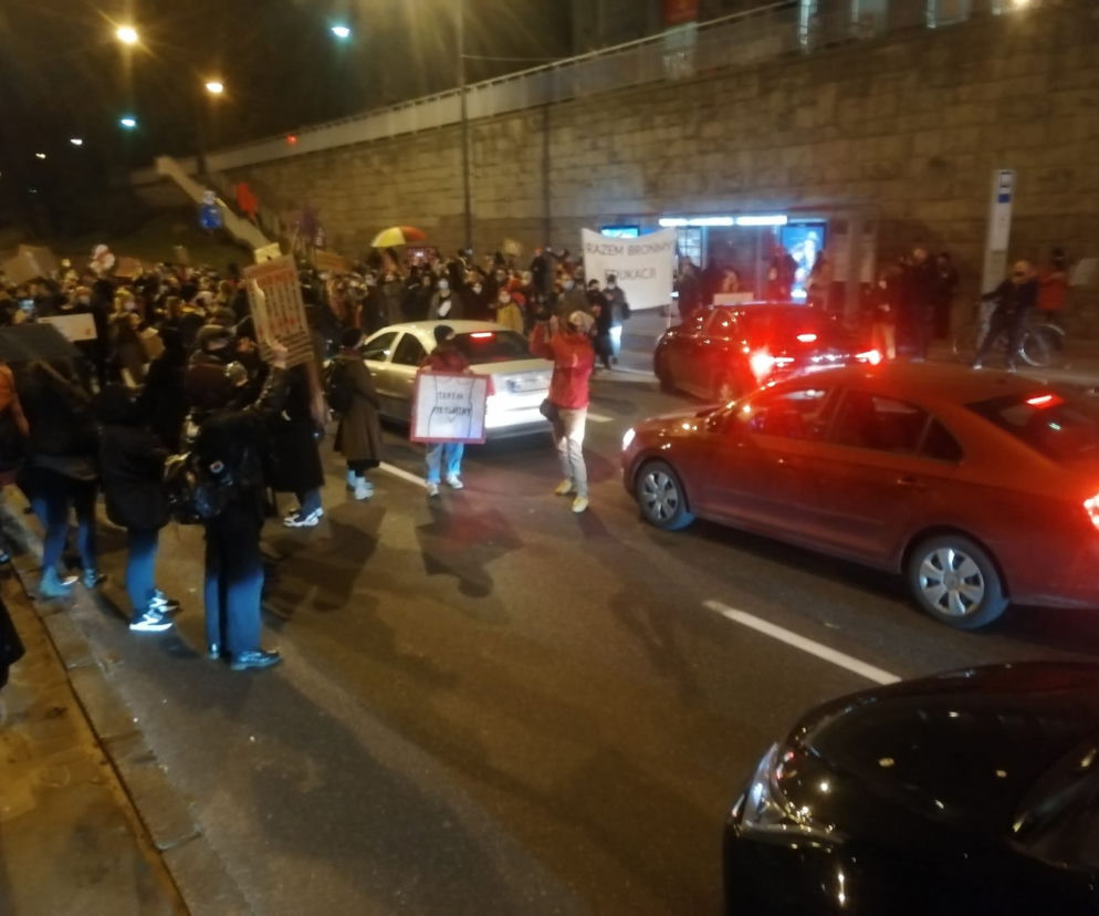Blokada Trasy Łazienkowskiej