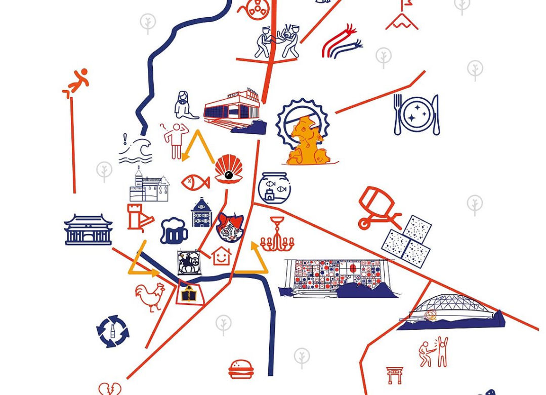 Powstała nietypowa mapa Olsztyna. Plakaty rozwieszono na miejskich słupach [ZDJĘCIA]