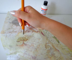 Chustecznik decoupage