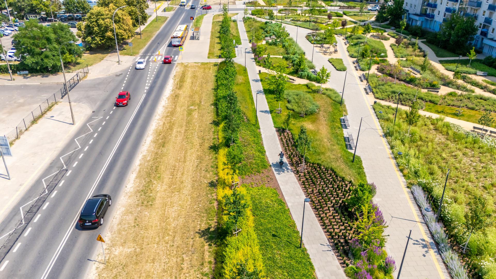 Park nad Południową Obwodnicą Warszawy w Warszawie