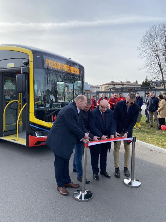 Prezentacja elektrycznych autobusów w Kraśniku