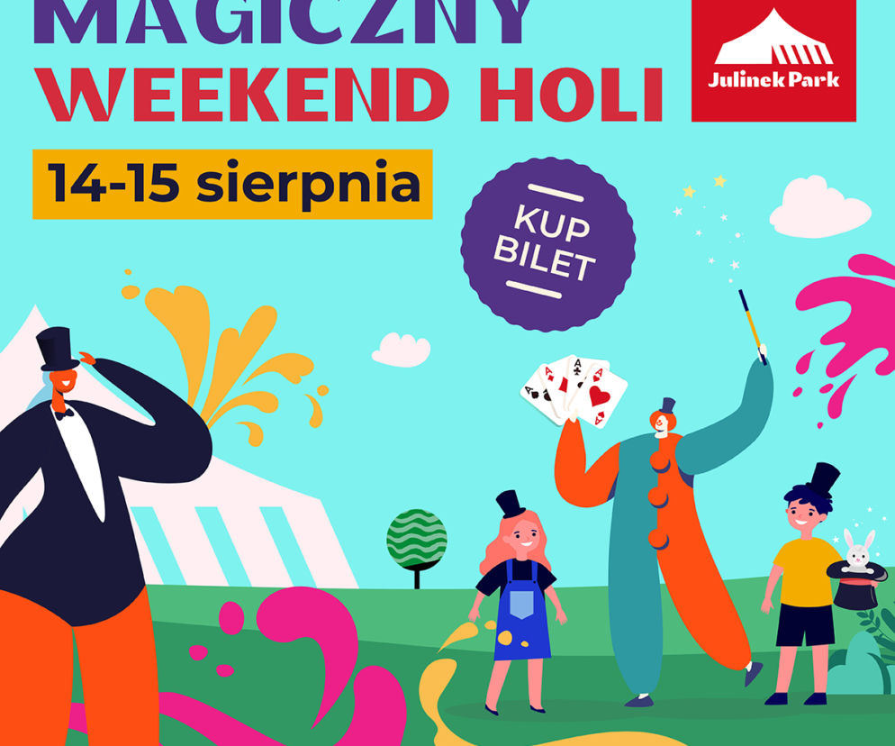 Magiczny weekend HOLI w Parku Rozrywki Julinek. Tego wydarzenia nie możecie przegapić