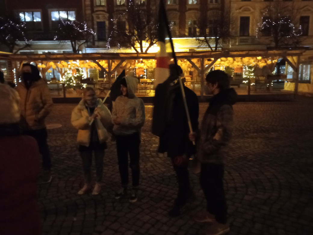 Strajk kobiet na rynku w Lesznie 
