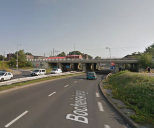ul. Bocheńskiego przy skrzyżowaniu z ul. Pukowca