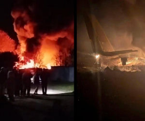 Rosyjski bombowiec Tu-95 runął na ziemię. Nie żyje sześć osób