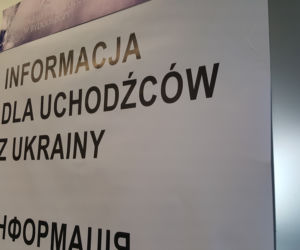 Punkt informacyjny dla Ukraińców na dworcu w Bydgoszczy