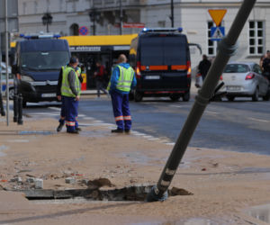 Wielka awaria wodociągowa w Śródmieściu