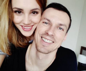 Rafał Buszek z żoną Aleksandrą